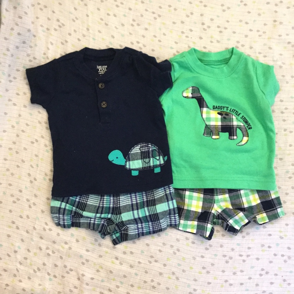 ♦️SOLD♦️BUNDLE of 2 Shirt & Shorts Set Baby Boy